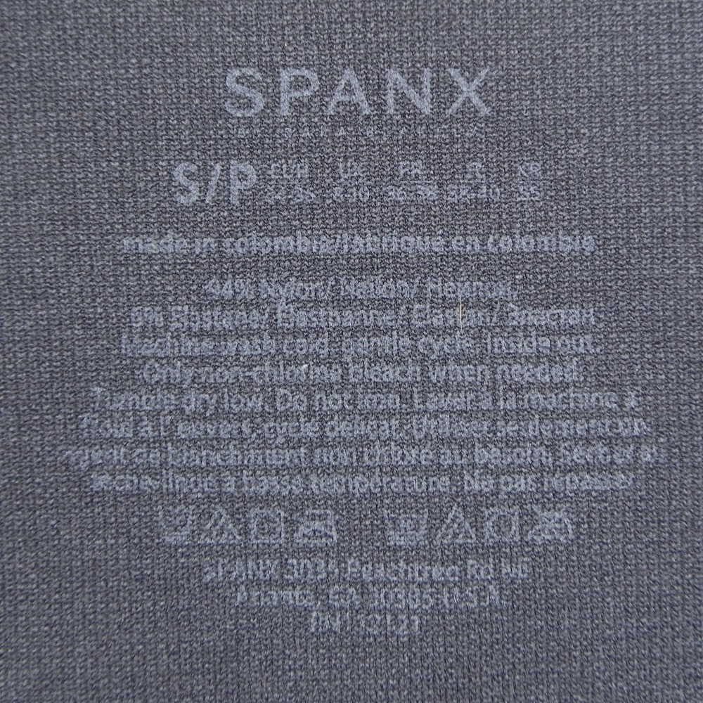 Spanx Look at Me‎ Now Leggings Womens Small Black Camo Seamless High Waist Yoga - Picture 3 of 9